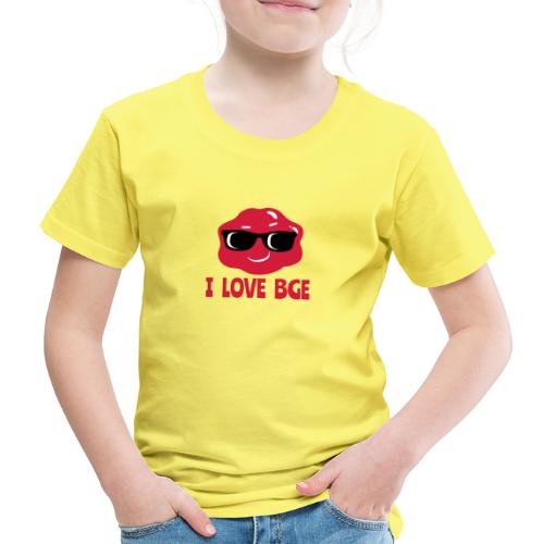 Et ægte blikfang - jeg elsker BGE - Børne premium T-shirt