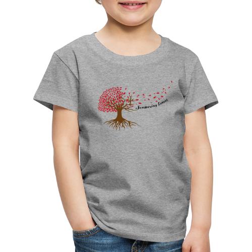 Scattering Leaves color - Kinder Premium T-Shirt