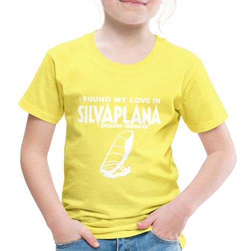 I found my love in Silvaplana, Windsurfing - Kinder Premium T-Shirt
