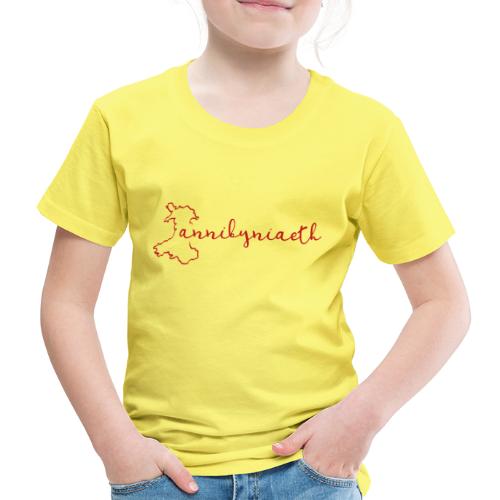 Annibyniaeth Independence, Welsh Map - Kids' Premium T-Shirt