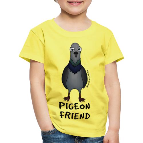 Amy's 'Pigeon Friend' design (black txt) - Kids' Premium T-Shirt