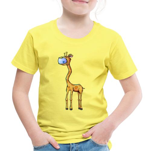 Enøjet giraf - Børne premium T-shirt