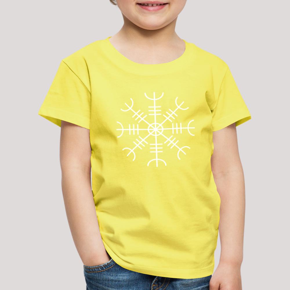 Aegishjalmur - Kinder Premium T-Shirt Gelb
