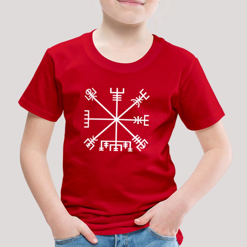 Vegvisir - Kinder Premium T-Shirt Rot