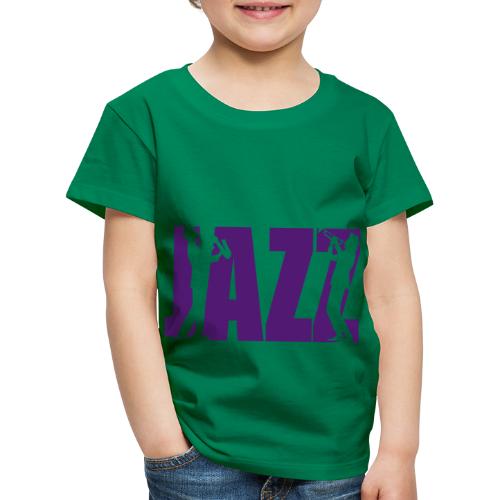 Jazz Musik Instrument Geschenk - Kinder Premium T-Shirt