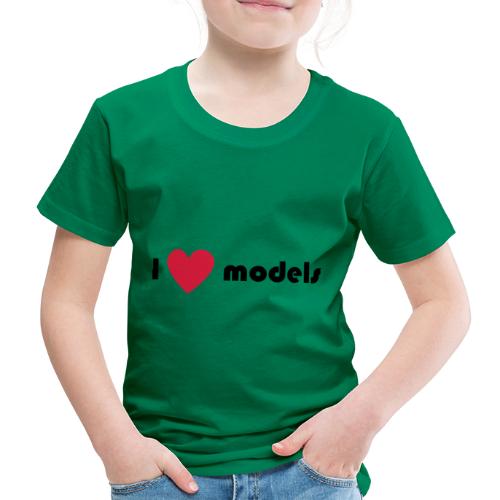I love models - Kinderen Premium T-shirt