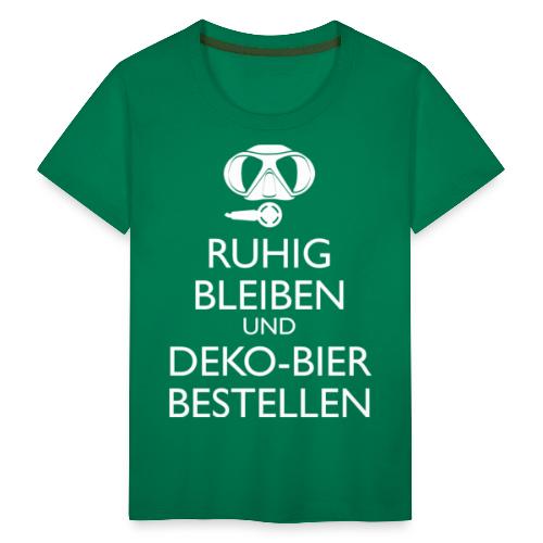 Ruhig bleiben und Deko-Bier bestellen Umhängetasc - Kinder Premium T-Shirt