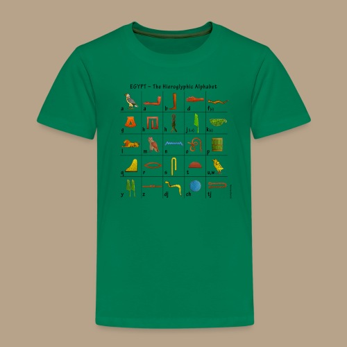 Ägyptisches Alphabet - Kinder Premium T-Shirt