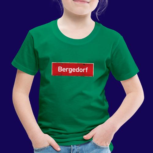 Mein Hamburg- Bergedorf, mein Kiez: Das Ortsschild - Kinder Premium T-Shirt