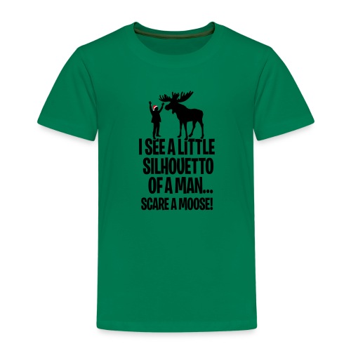 Kerst ik zie een kleine silhouetto Grappige Rok - Kinderen Premium T-shirt