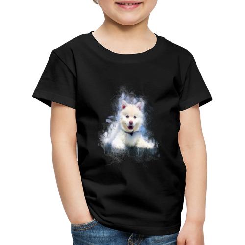 Husky sibérien Blanc chiot mignon -by- Wyll-Fryd - T-shirt Premium Enfant