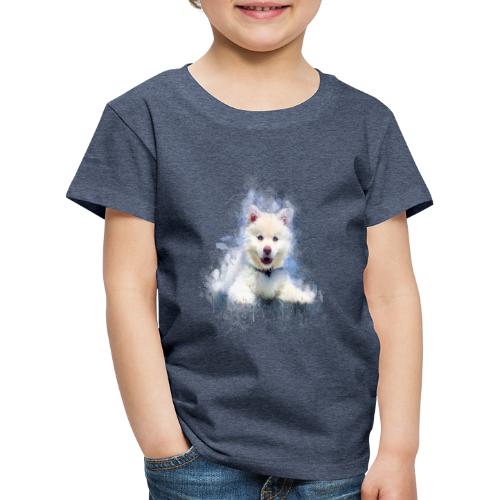 Husky sibérien Blanc chiot mignon -by- Wyll-Fryd - T-shirt Premium Enfant