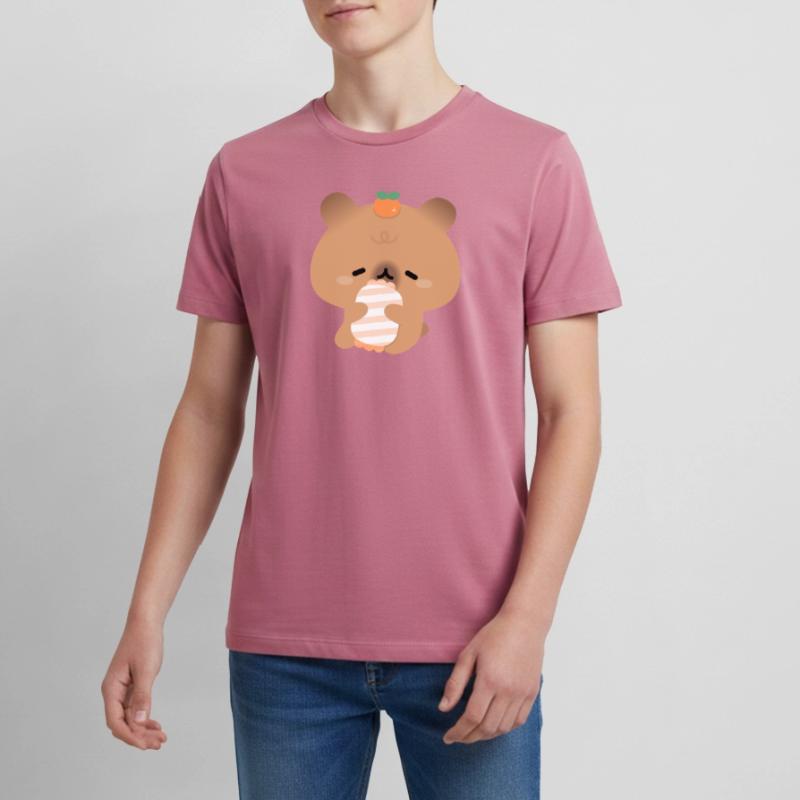 Søvnig Capybara Teenager Premium økologisk T-shirt