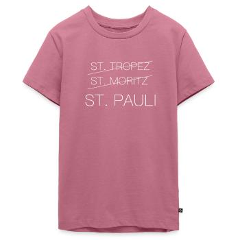 St Pauli <3 - Teenager Premium Bio T-Shirt - Mauve - Vorne - AI Model Teenager Male light (155cm)