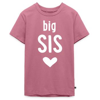 Big Sis - Teenager Premium Bio T-Shirt - Mauve - Vorne - AI Model Teenager Male light (155cm)