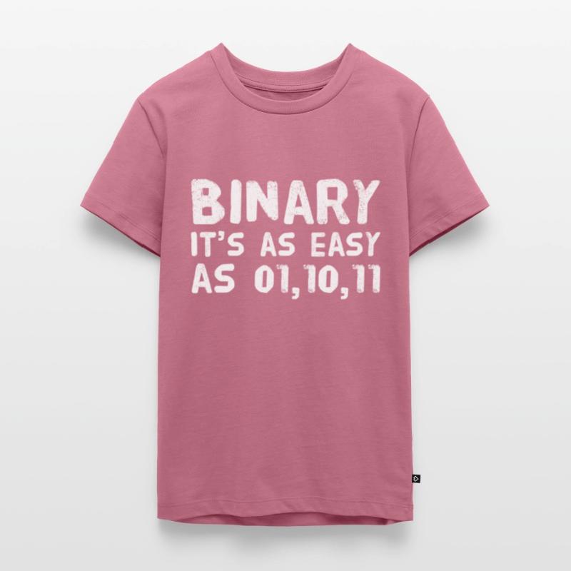 Informatiker Coder Binär Binary lustiger Spruch Teenager Premium Bio T-Shirt