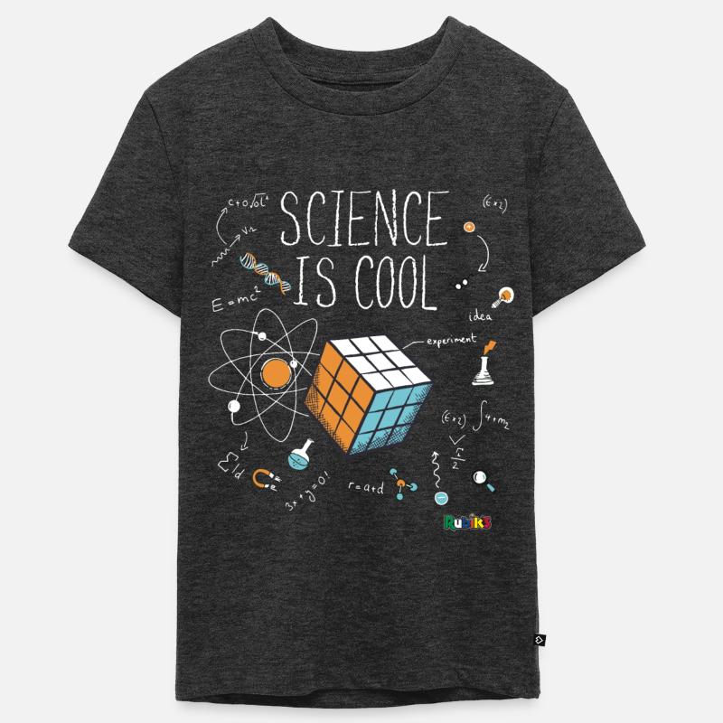 Rubik's Cube Science Cool - T-shirt Premium bio Ado - anthracite chiné