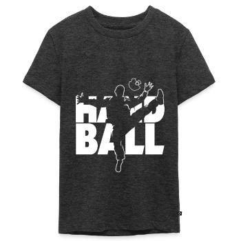 Handball Torwart Sporthalle Mannschaft Geschenk - Teenager Premium Bio T-Shirt - Anthrazit meliert - Vorne - AI Model Teenager Male light (155cm)