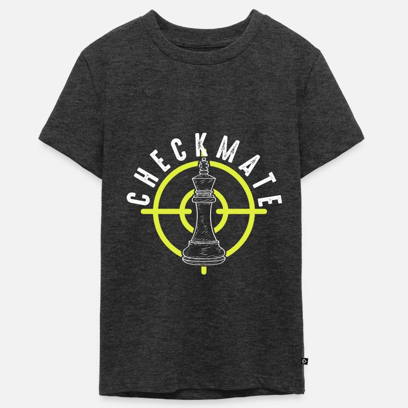 Échecs d'échecs Checkmate - T-shirt Premium bio Ado - anthracite chiné