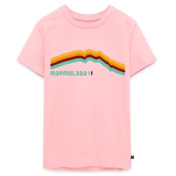 Marmolada Dolomites Dolomiti 3343 Tyrol du Sud Randonnée - T-shirt Premium bio Ado - rose - Devant