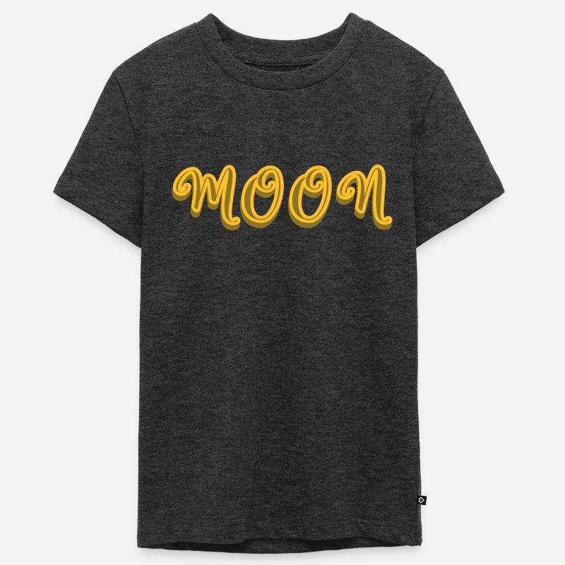 MOON texte astro - T-shirt Premium bio Ado - anthracite chiné