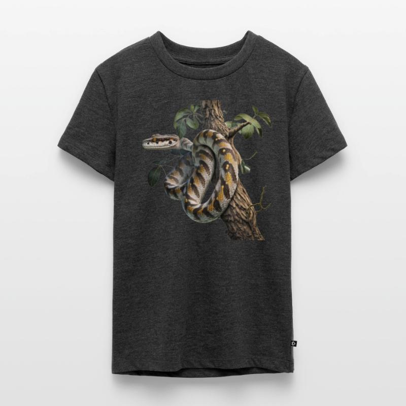 Python im Baum: Ein majestätisches Tier Teenager Premium Bio T-Shirt