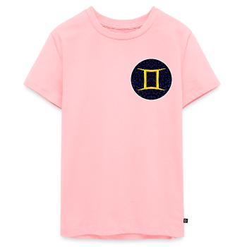 Gemini - Teenager Premium Organic T-Shirt - rose - Front