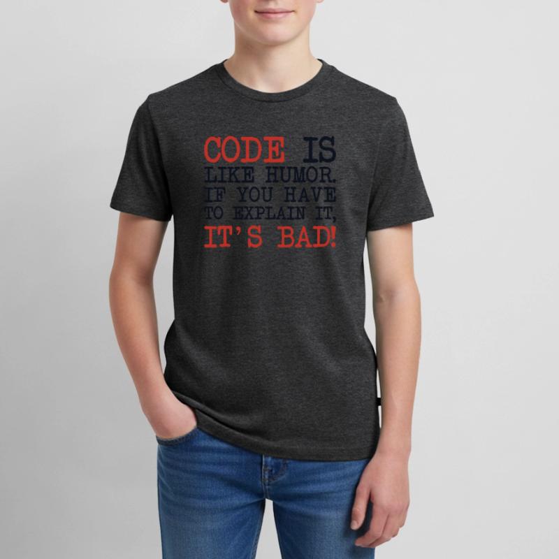 Code Explanation Developer Softwareentwickler Teenager Premium Bio T-Shirt