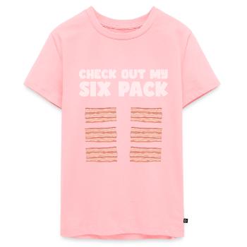 Check out my Sixpack Bacon Lover Crispy - Teenager Premium Organic T-Shirt - rose - Front