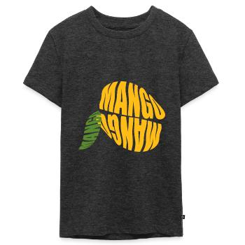 Mangue - T-shirt Premium bio Ado - anthracite chiné - Devant - AI Model Teenager Male light (155cm)