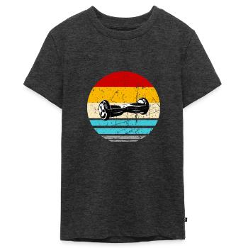 Hoverboard E-Board Skateboard Hovern - Teenager Premium Organic T-Shirt - heather anthracite - Front - AI Model Teenager Male light (155cm)