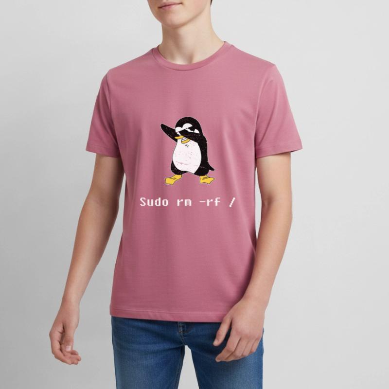 Sudo rm RF Admin Sysadmin Cadeau Java Linux T-shirt Premium bio Ado