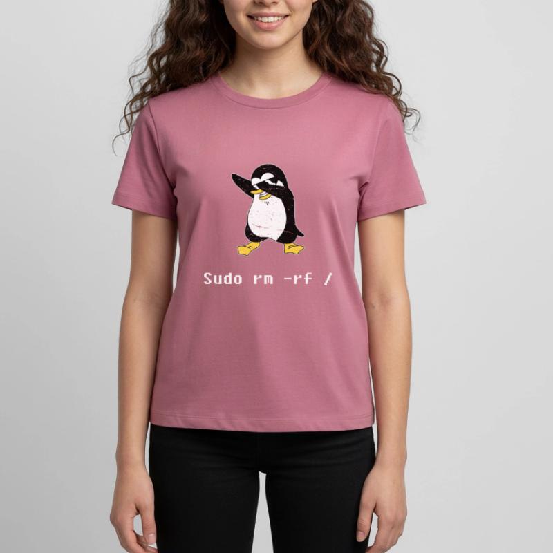 Sudo rm RF Admin Sysadmin Java Linux Geschenk Teenager Premium Bio T-Shirt