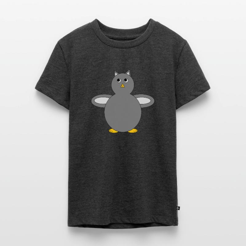 Niedliche graue Eule - Geschenkidee Teenager Premium Bio T-Shirt