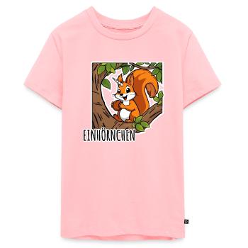 Lustiges Einhörnchen - Einhorn Eichhörnchen - Teenager Premium Bio T-Shirt - Rosa - Vorne