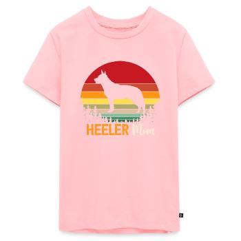 Heeler Mama Mutter Haustier Vieh Hund Besitzer - Teenager Premium Bio T-Shirt - Rosa - Vorne