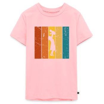 Maman cadeau Vintage - T-shirt Premium bio Ado - rose - Devant
