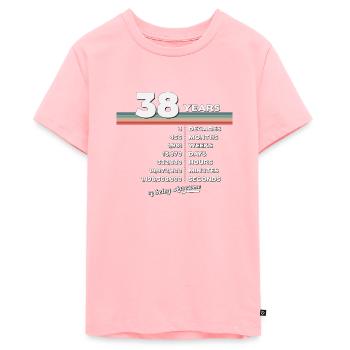 38ème Anniversaire Vintage 38 ans Rétro - T-shirt Premium bio Ado - rose - Devant