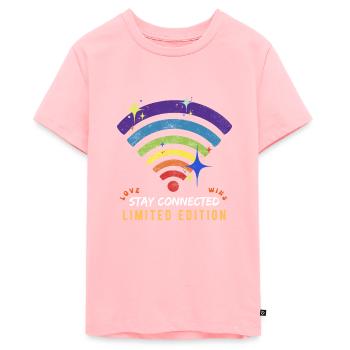 Love wins | WI-FI - T-shirt Premium bio Ado - rose - Devant