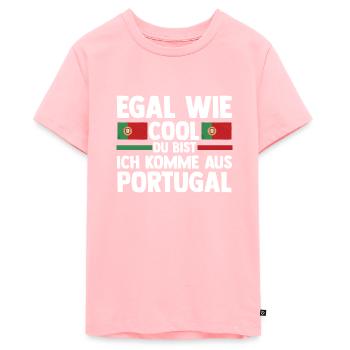 Portuguese Portugal - Teenager Premium Organic T-Shirt - rose - Front
