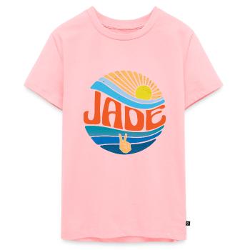 Jade Shirt Vintage Sunset Jade Groovy Tie Dye - Teenager Premium Organic T-Shirt - rose - Front