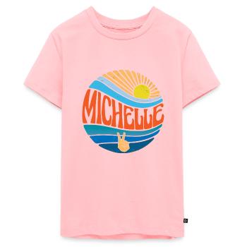 Michelle Shirt Vintage Sunset Michelle Groovy Tie - Teenager Premium Organic T-Shirt - rose - Front