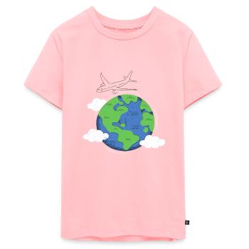 Reisen - Teenager Premium Bio T-Shirt - Rosa - Vorne