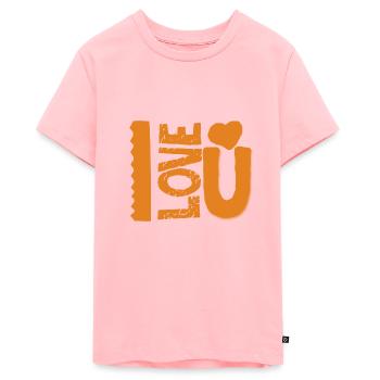 I love you - T-shirt Premium bio Ado - rose - Devant