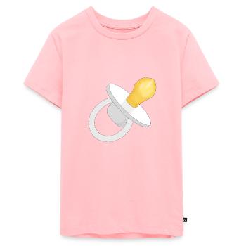 Weißer Schnuller - Baby Schnuller - Schnuller - Teenager Premium Bio T-Shirt - Rosa - Vorne