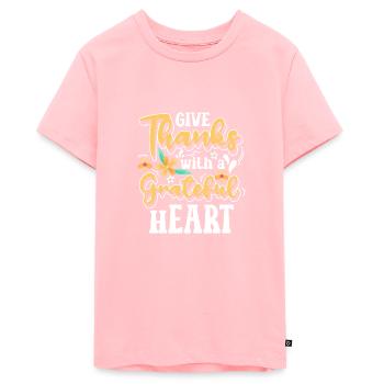Fête familiale - T-shirt Premium bio Ado - rose - Devant