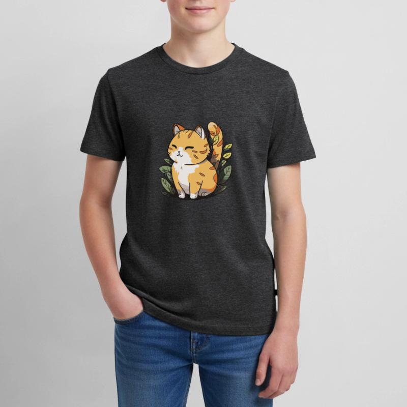 Comic Cute Kawaii Cat Star Kitten Kitten Teenager Premium Organic T-Shirt
