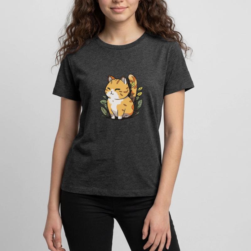 Comic Cute Kawaii Cat Star Kitten Kitten Teenager Premium Organic T-Shirt