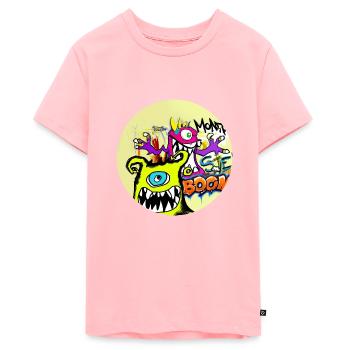 Grafitti Monster Boom - Teenager Premium Organic T-Shirt - rose - Front