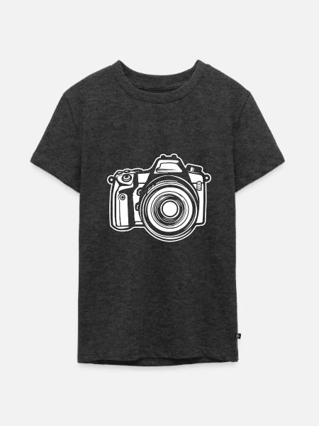 Photographe Photographie Caméra de photographie - T-shirt Premium bio Ado - anthracite chiné